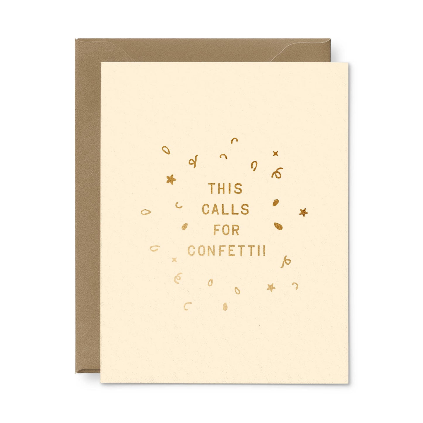 Calls For Confetti Congratulations Greeting Card