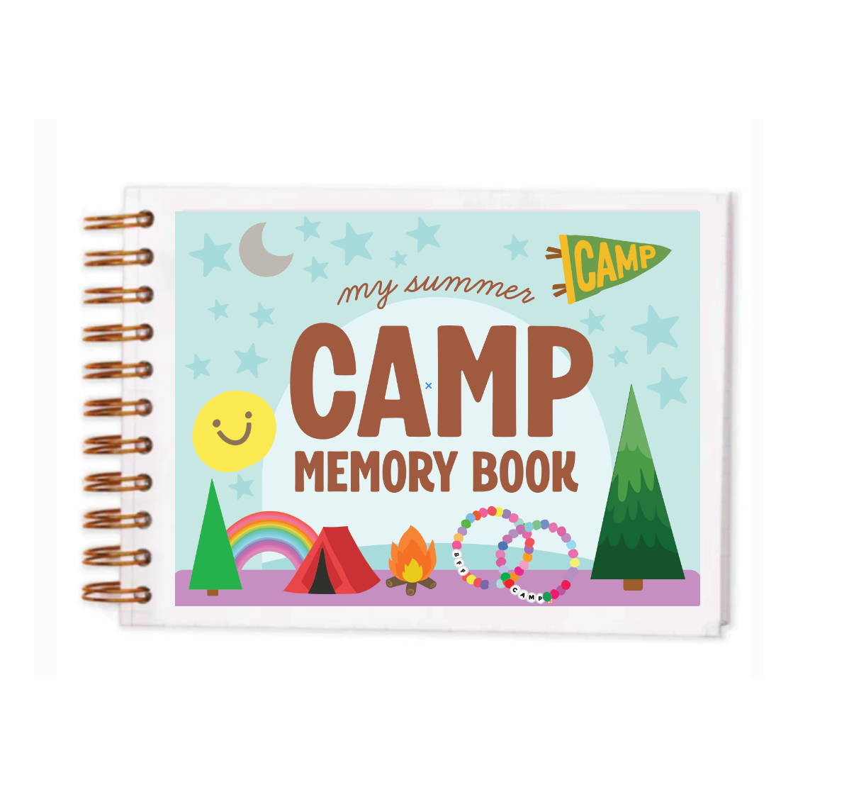 Retro Summer Camp Memory Book