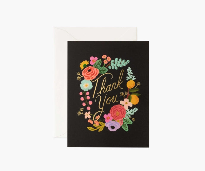 Garden Party Wreath Card (Single + Set of 8)