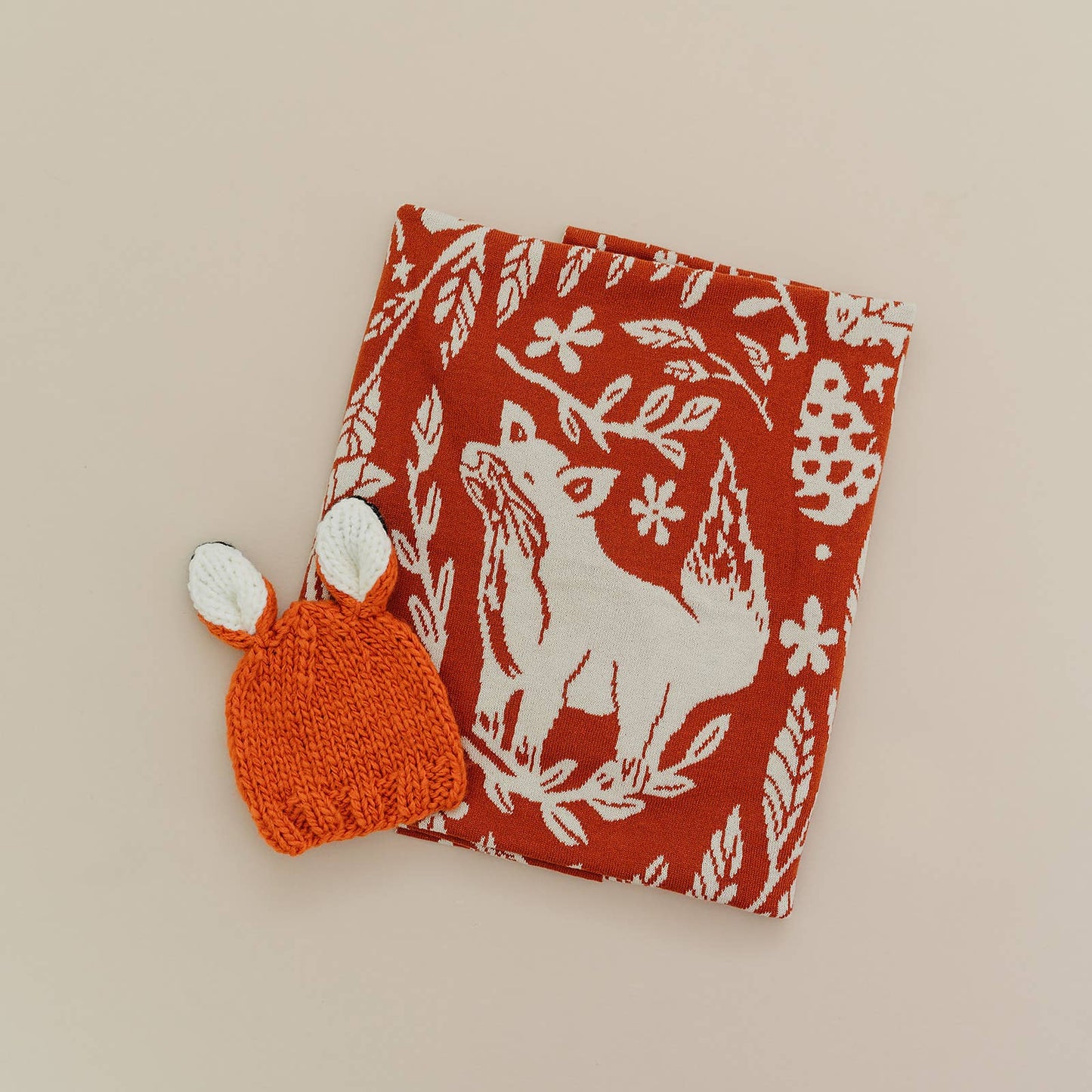 Organic Cotton Fox Blanket