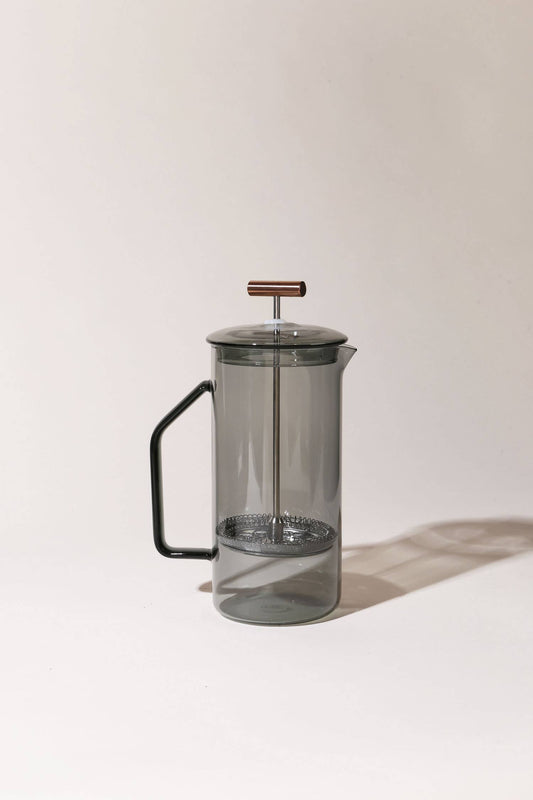 Gray Glass French Press
