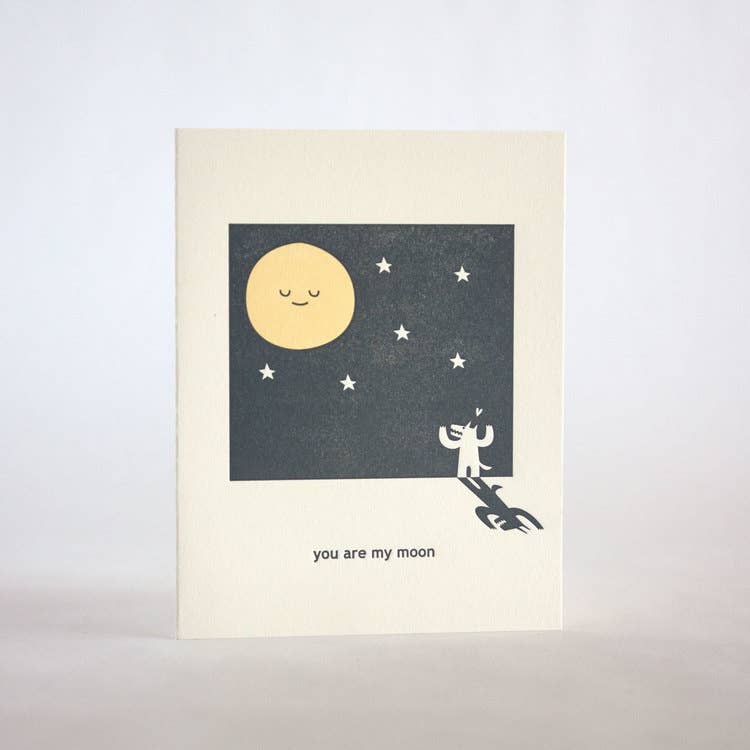 You Are My Moon Card