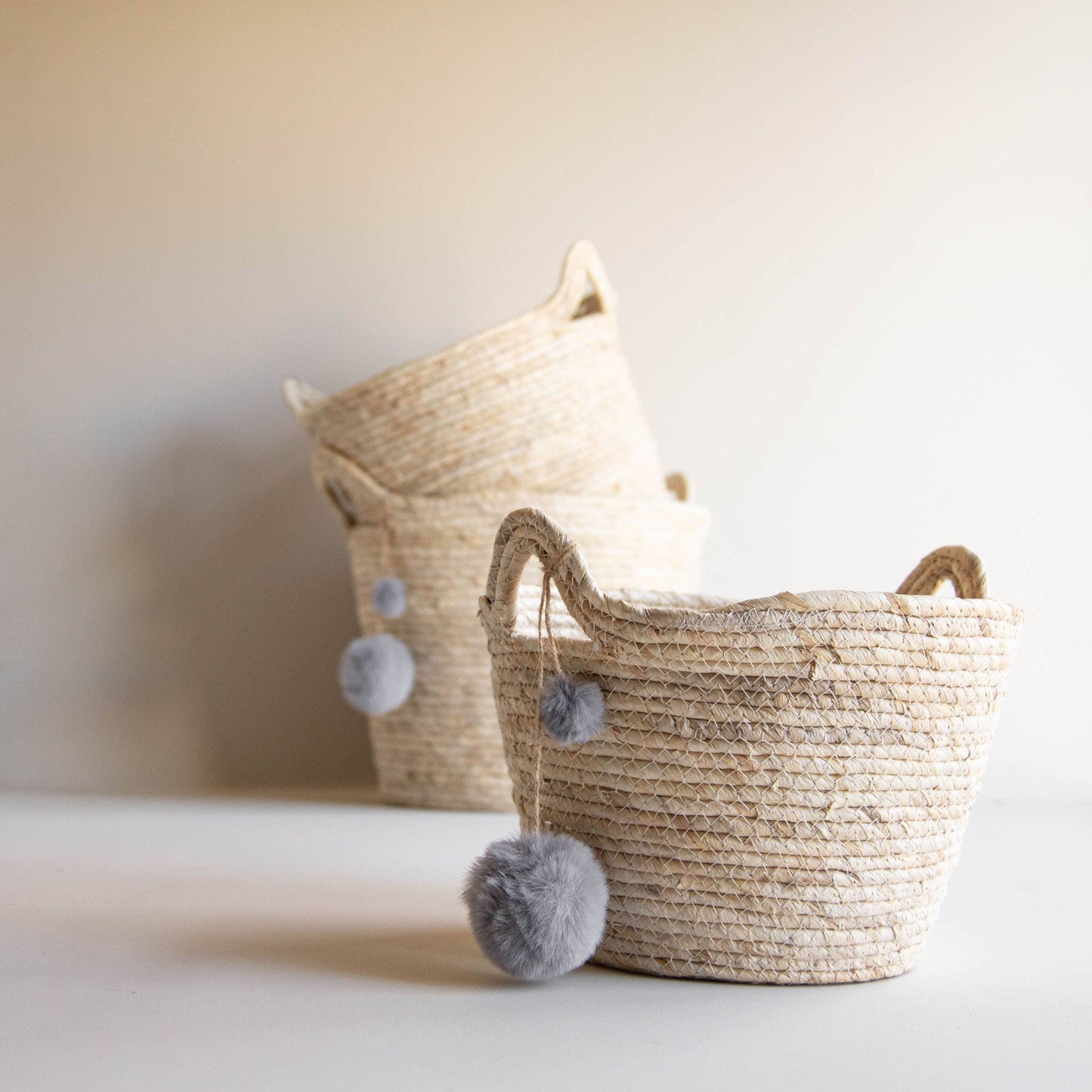 Escape Natural Pom Baskets