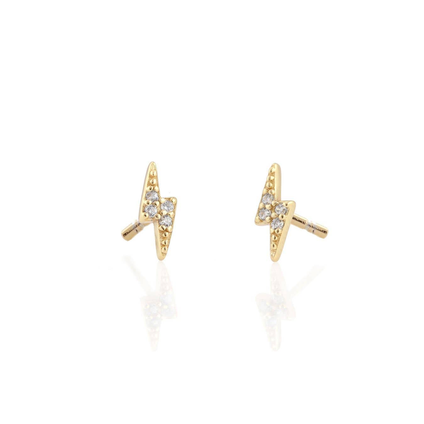Lightning Crystal Studs