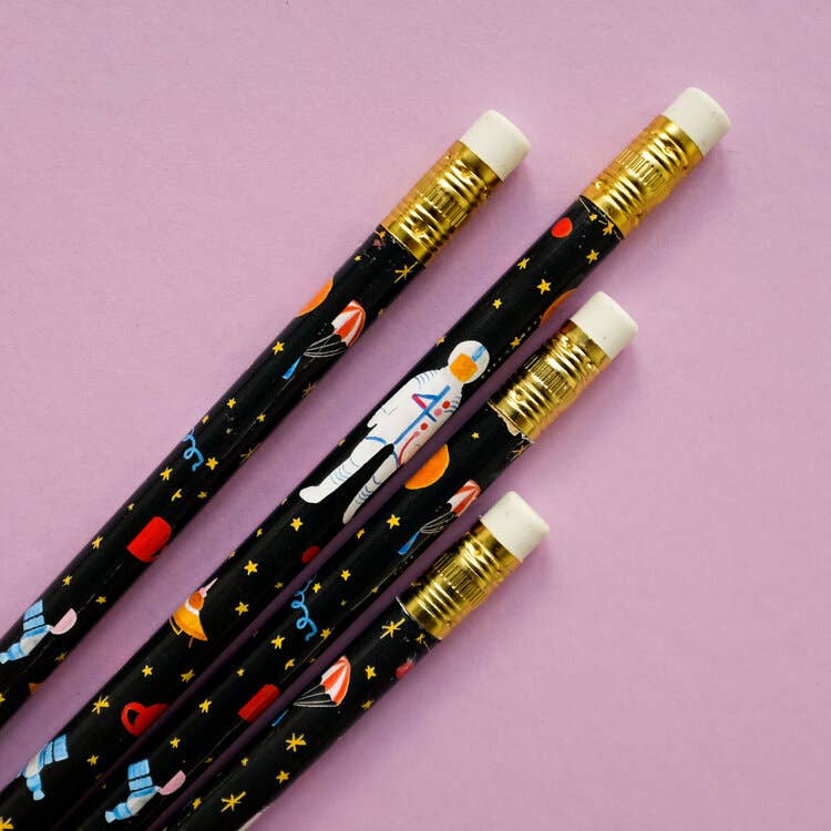 Space Pencils Set of 4