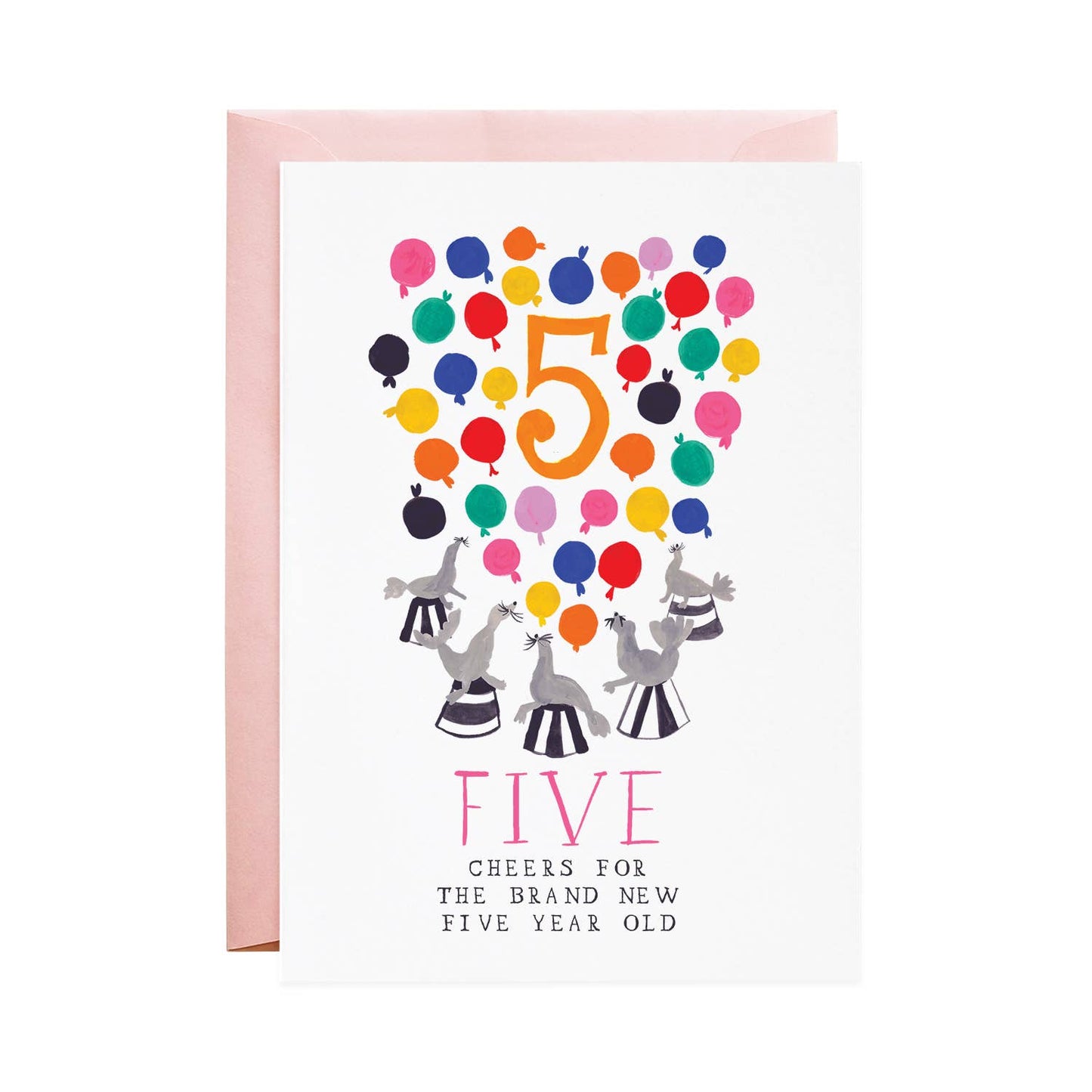 Five Silly Seals Card