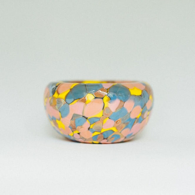 Glass Blown Bubble Bowl