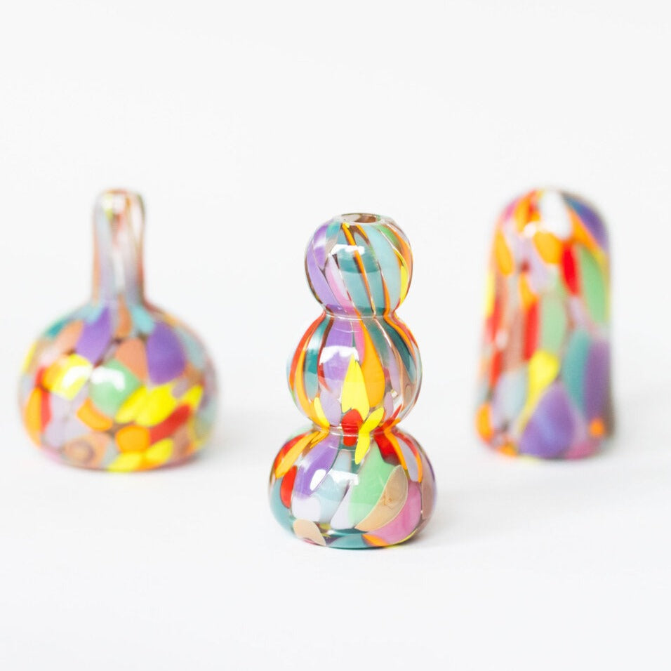 Glass Blown Mini Vases