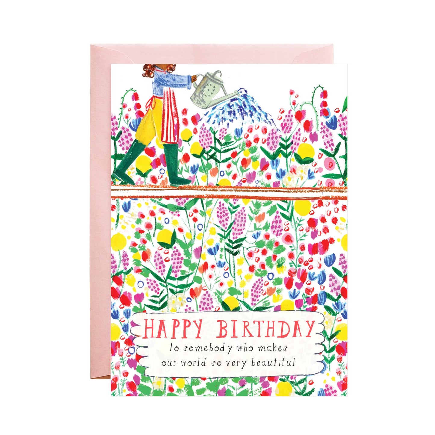 Happy Birthday Peonies and Roses Card