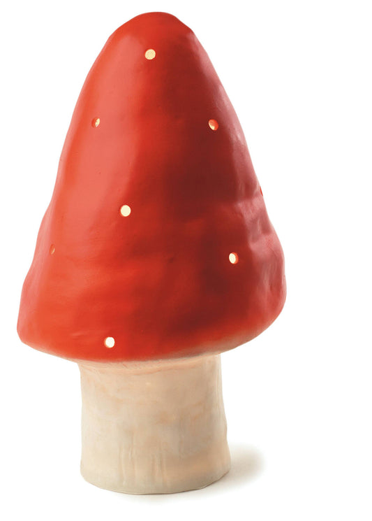 Medium Mushroom Red Lamp