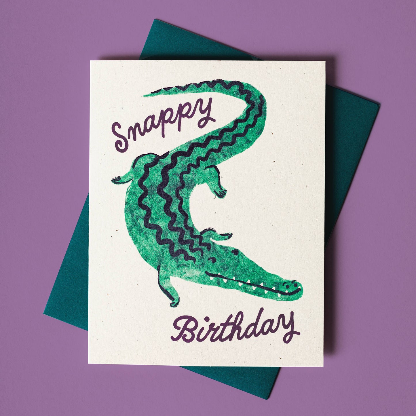 Snappy Birthday Crocodile Card