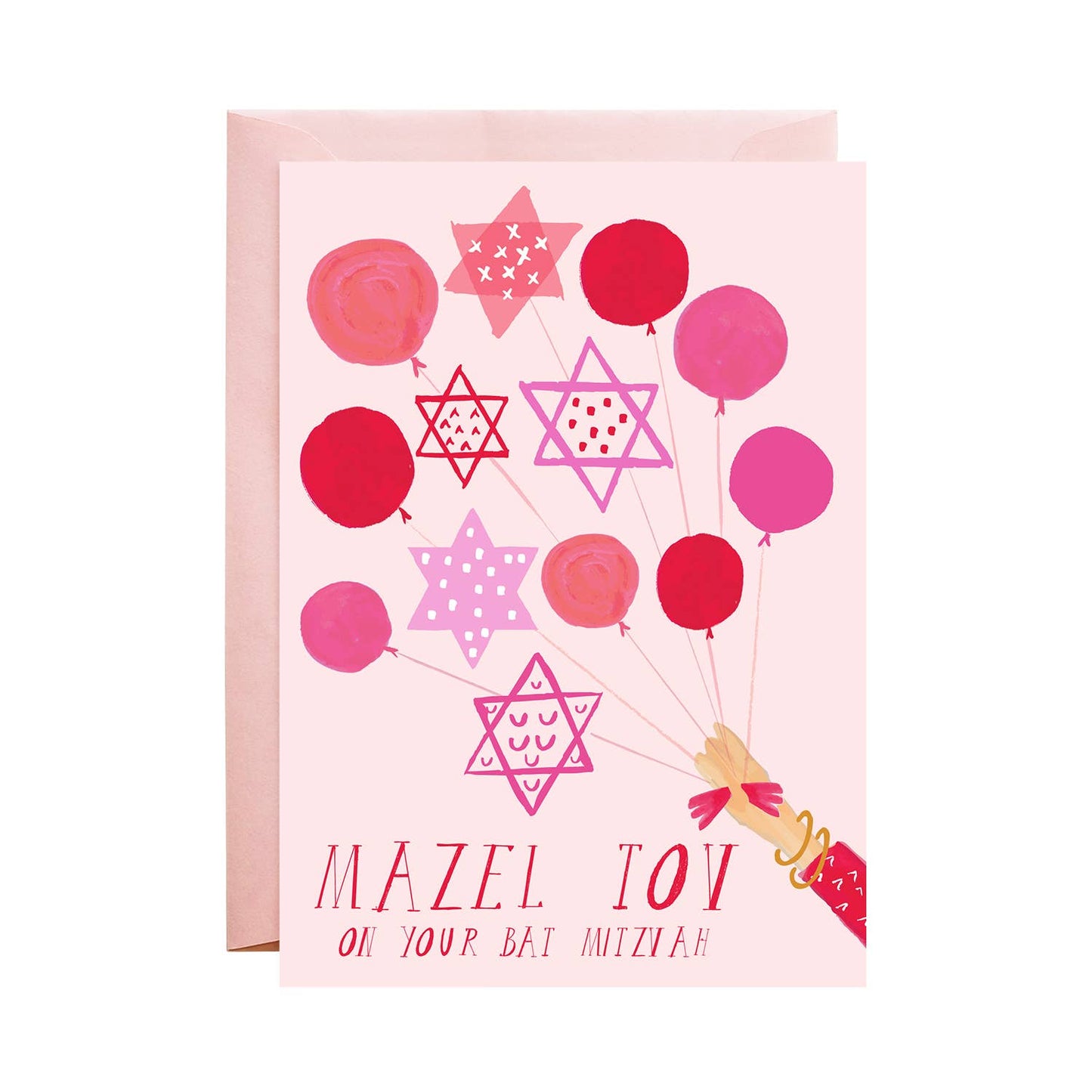 Pink Balloons for the Bat Card