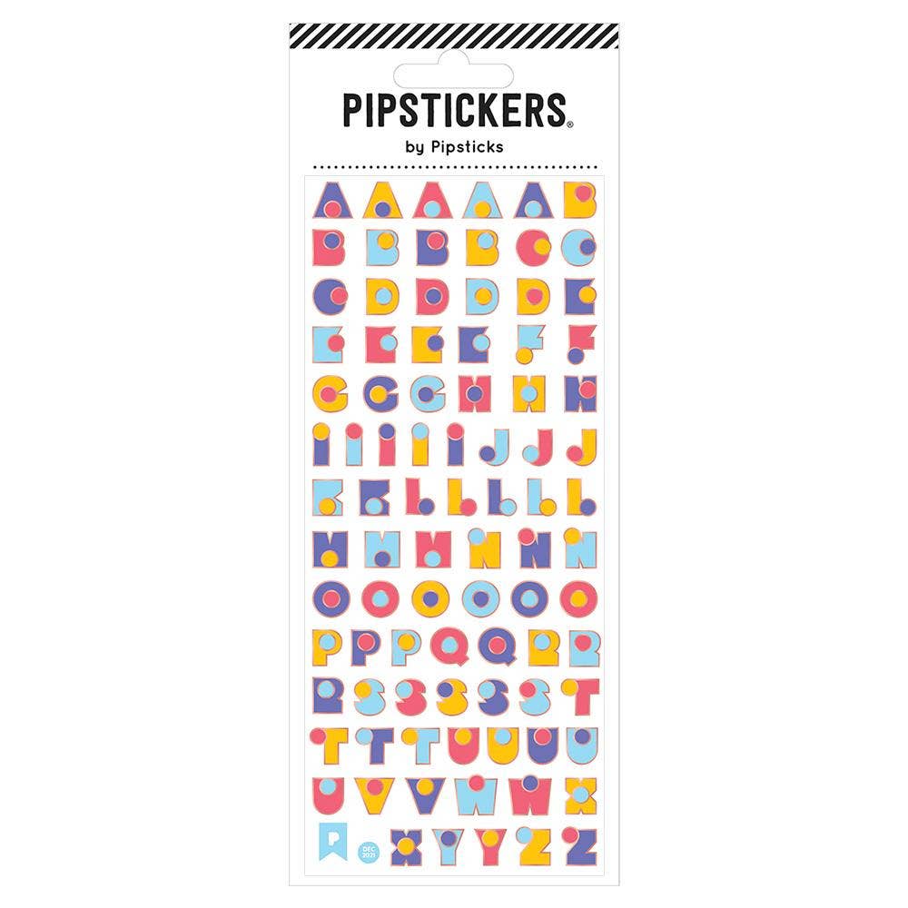 Polka Dot Alphabet Stickers