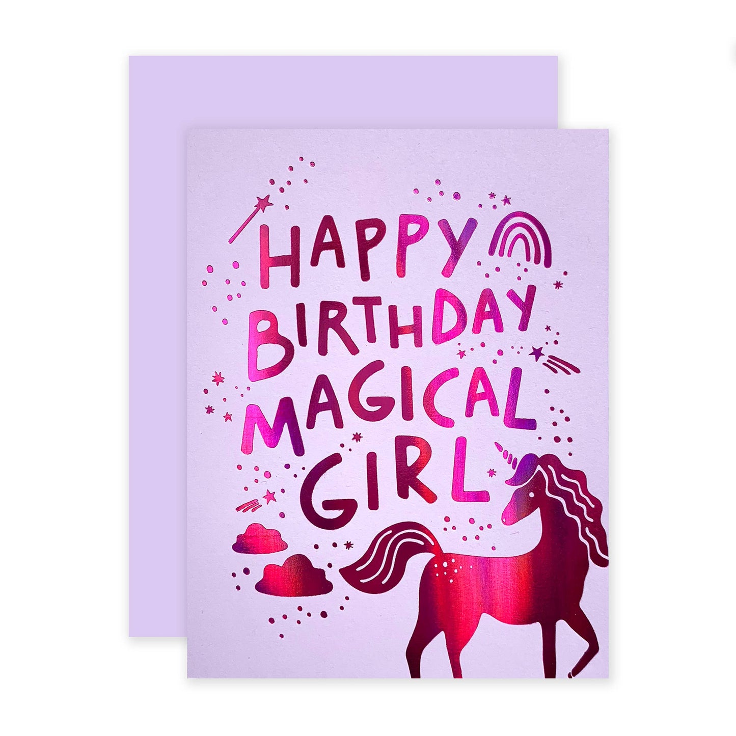 Magical Girl Birthday Card