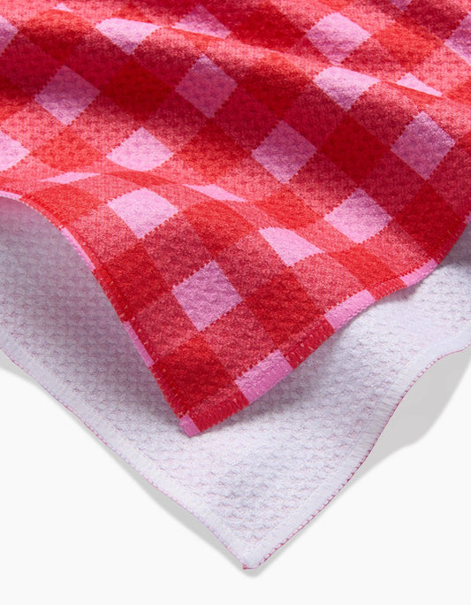 Cherry Gingham Tea Towel