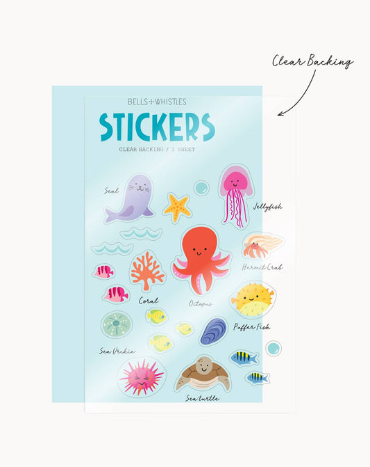 Ocean Clear Stickers