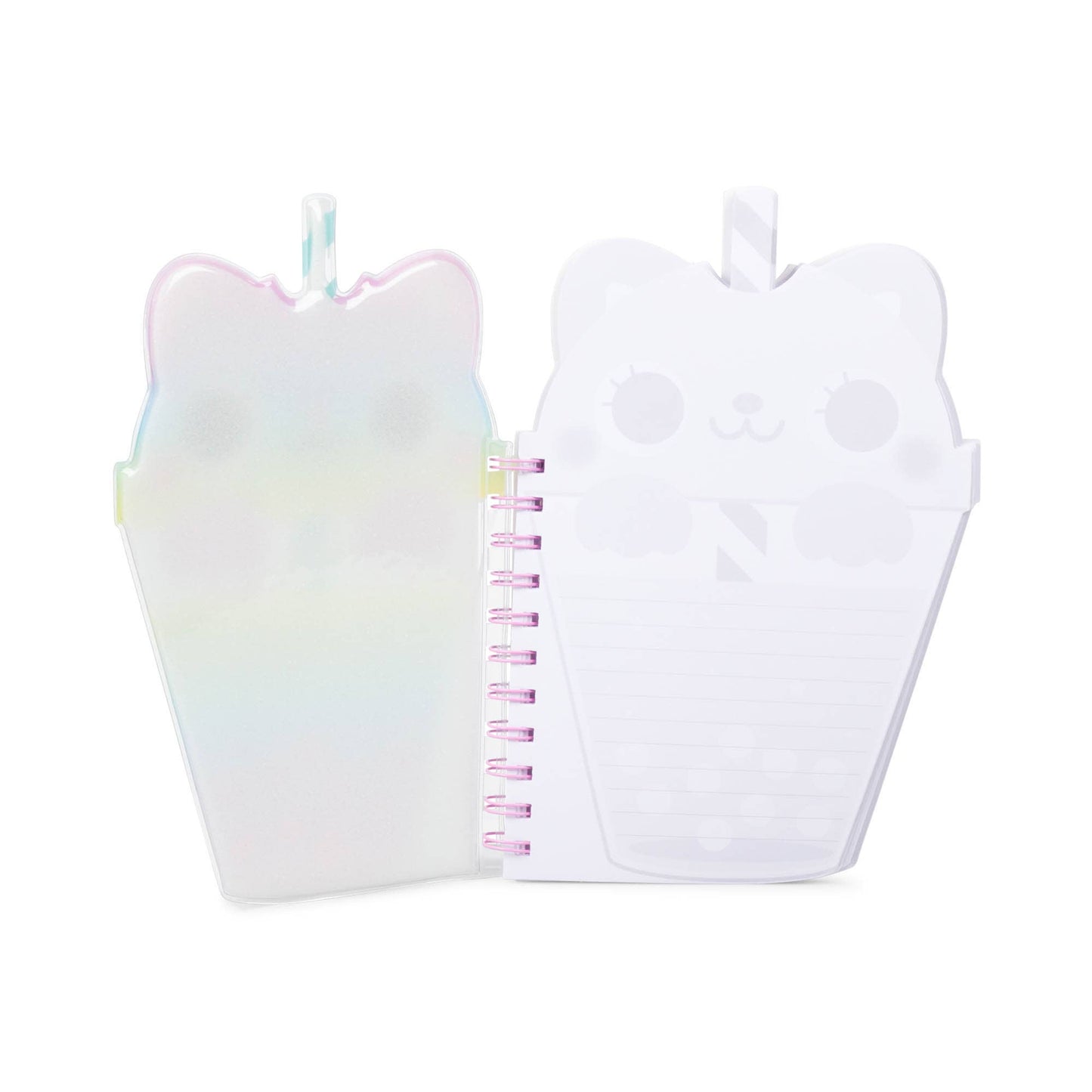 Ombre Bubble Tea Boba Cat A5 Notebook