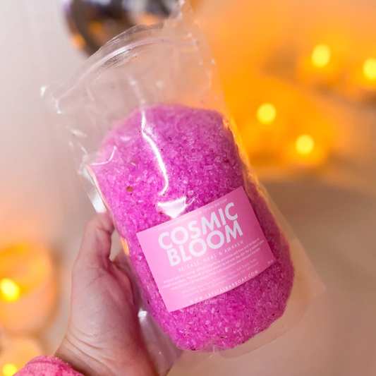 Cosmic Bloom: Crystal Infused Bath Salt