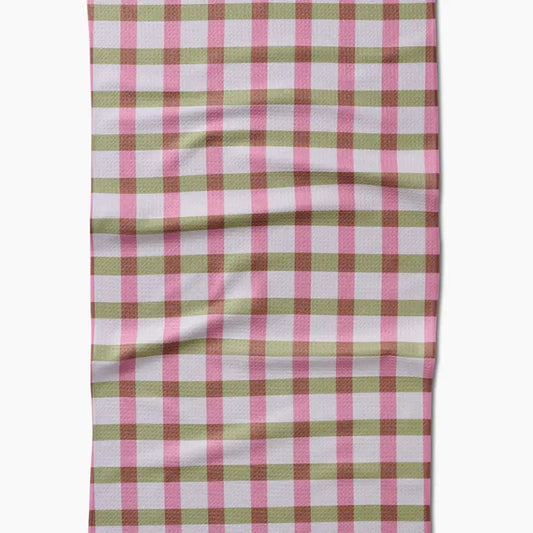 Patricia Plaid Tea Towel