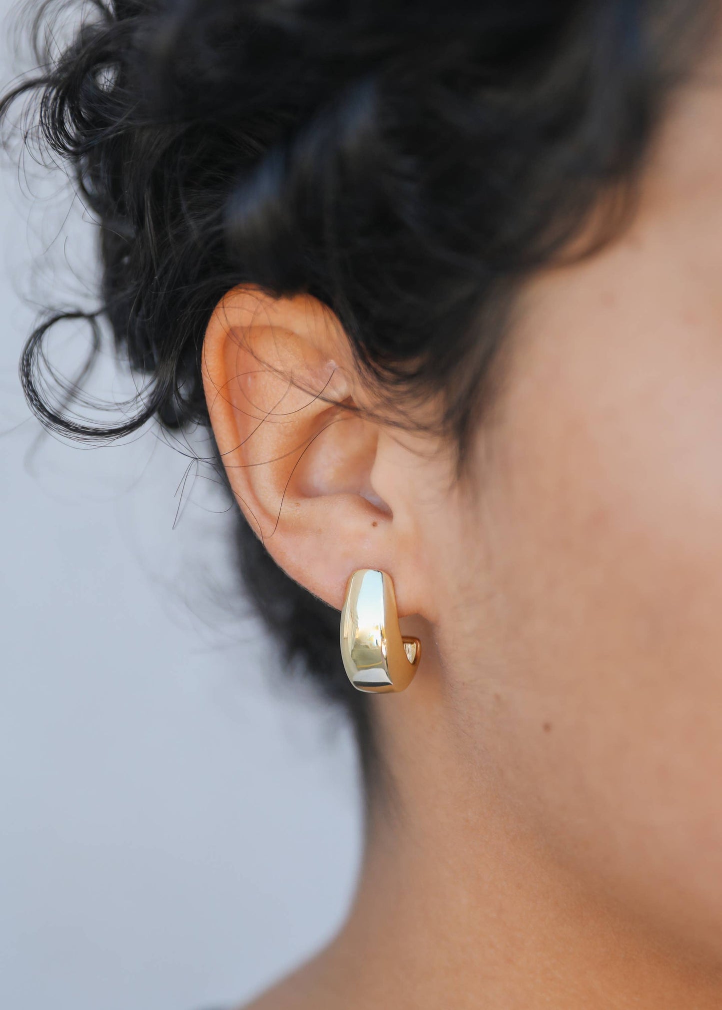 Bold Drop Gold Earrings