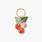 Cherries Enamel Keychain