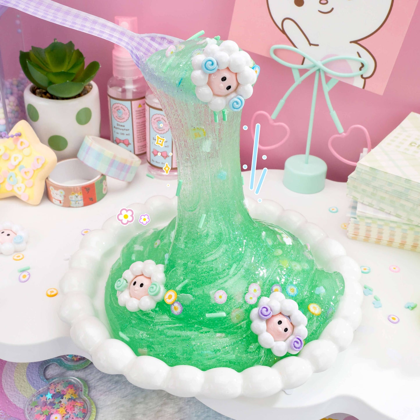 Pastel Pastures Clear Signature Dome™ Slime