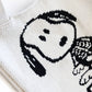 Snoopy Skeleton Knit Tote