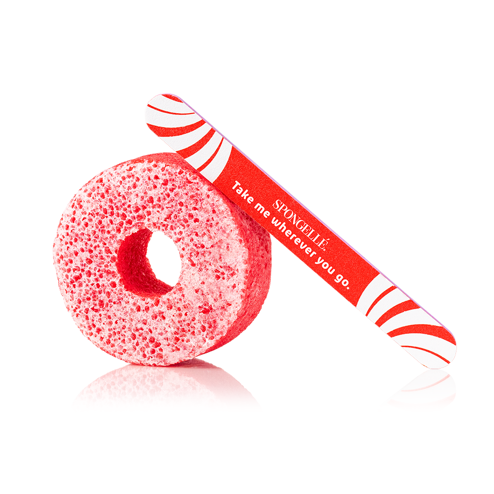 Candy Cane Holiday PediPOP Pedi Buffer & Nail File 