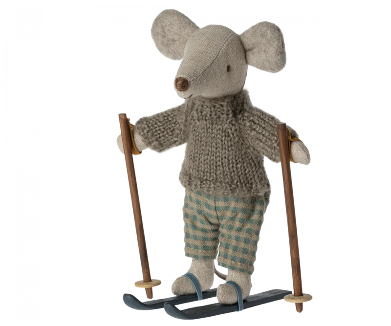 Winter Mouse with Ski Set Big Brother