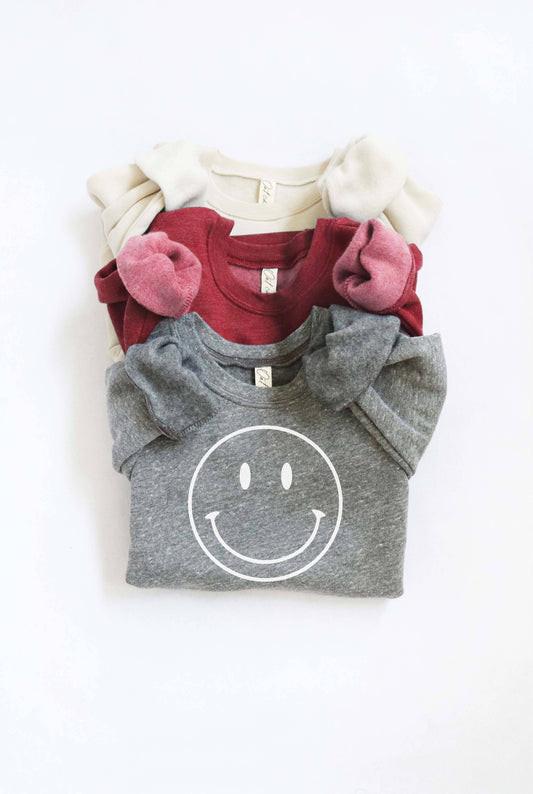 SMILEY FACE Toddler Unisex Graphic Sweatshirt