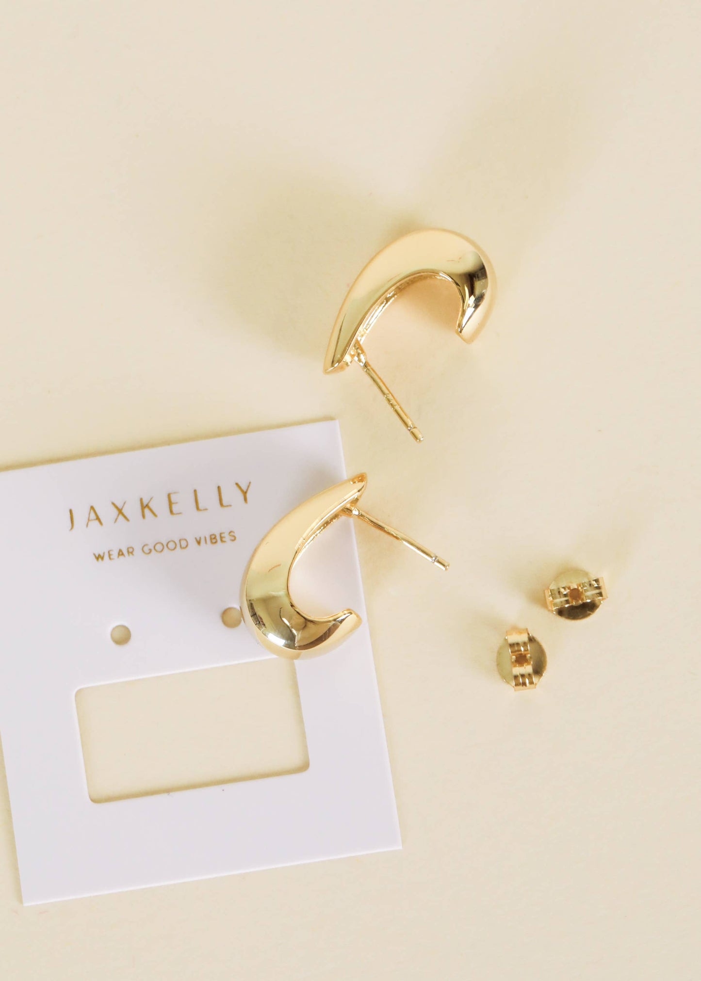 Bold Drop Gold Earrings