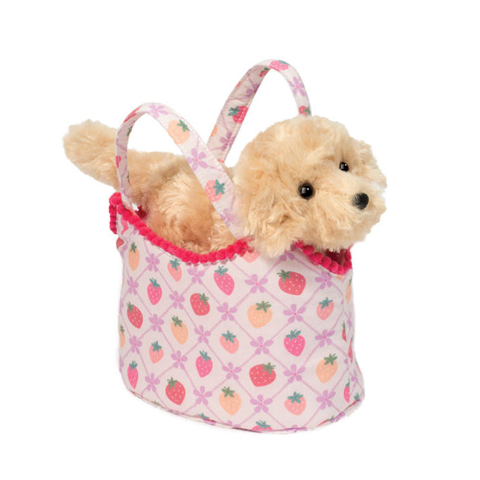 Berry Sweet Sassy Pet Sak w/ Golden Retriever Dog Purse