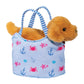 Tiny Tides Sassy Pet Sak w/ Retriever Dog Purse