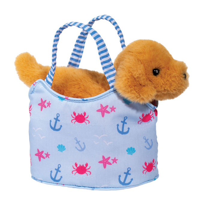 Tiny Tides Sassy Pet Sak w/ Retriever Dog Purse