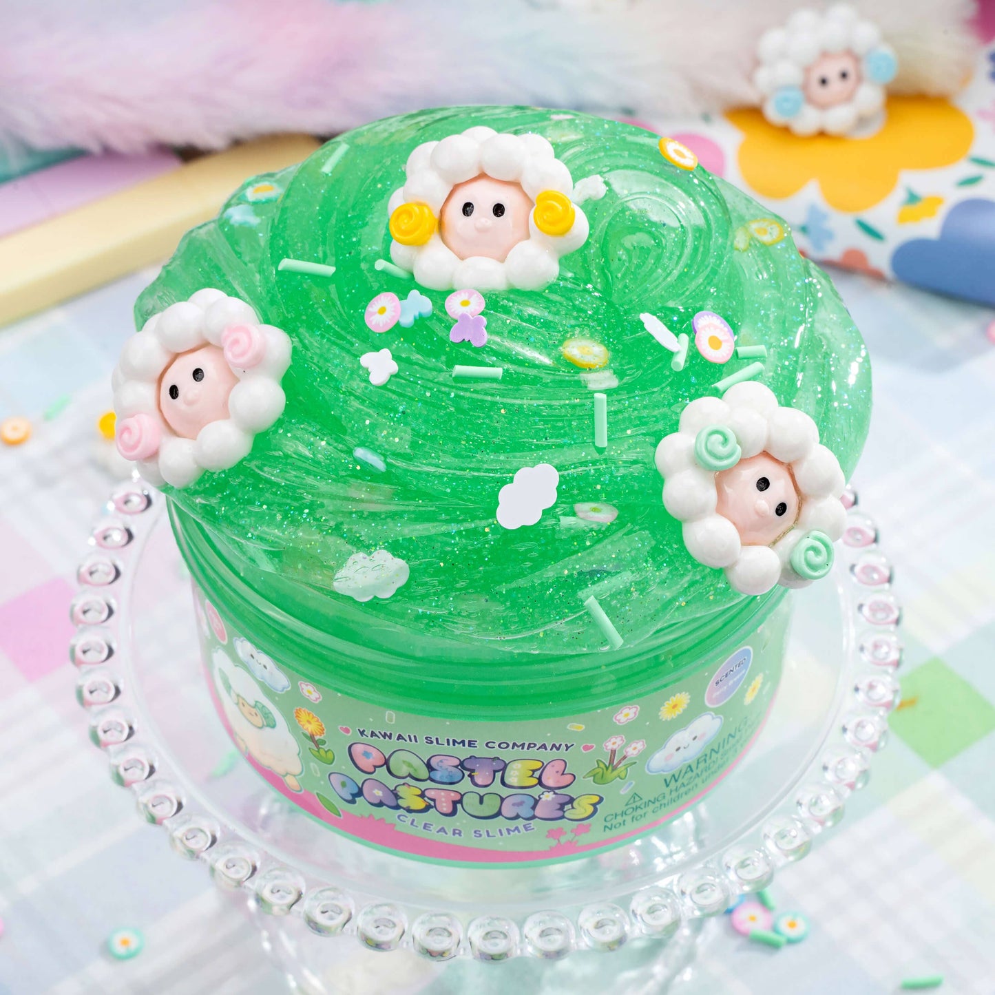 Pastel Pastures Clear Signature Dome™ Slime