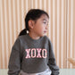 XOXO WITH PATTERN Toddler Graphic Sweatshirt