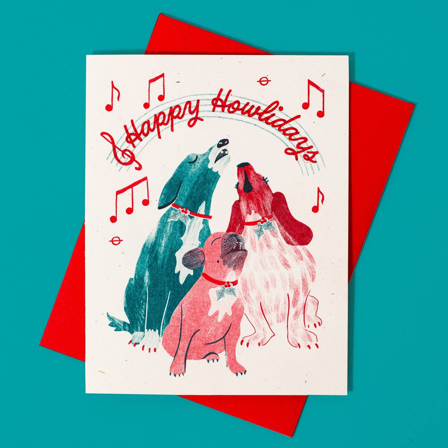 Happy Howlidays Dogs Card