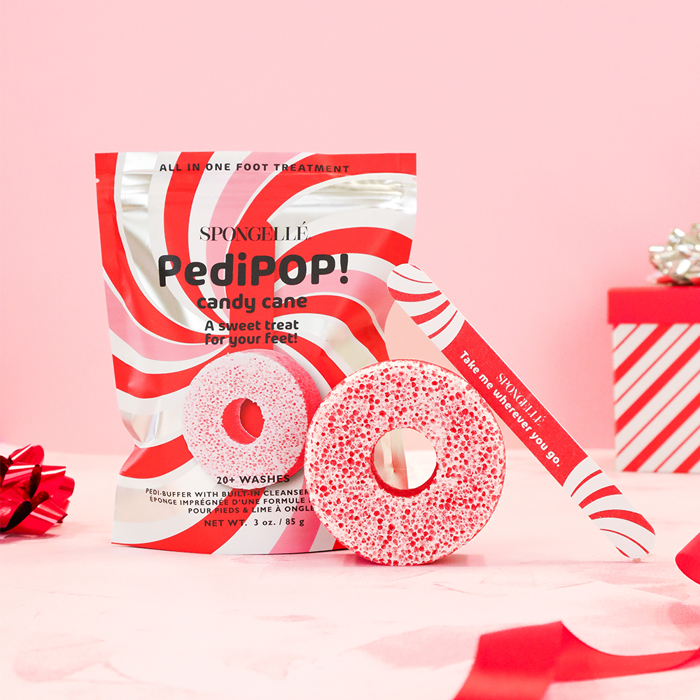 Candy Cane Holiday PediPOP Pedi Buffer & Nail File 