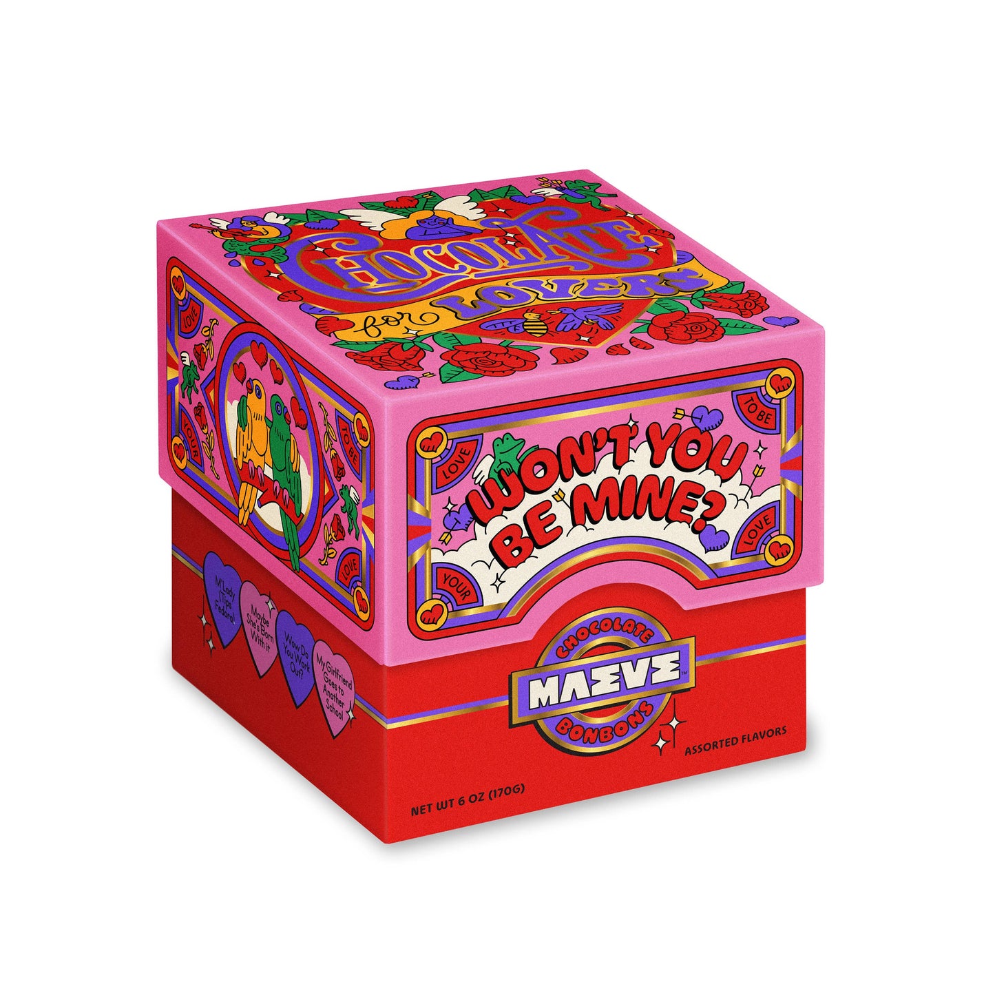 Valentine's Chocolate For Lovers 6oz Bonbon Box