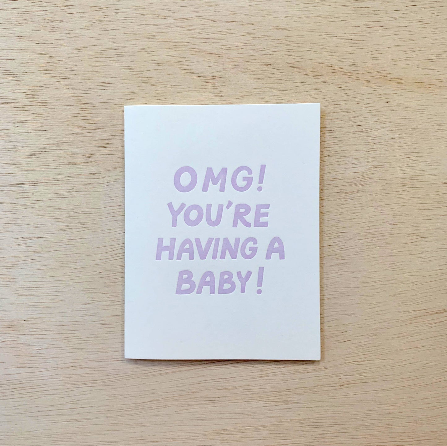 OMG Baby Card