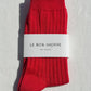 Her Combed Cotton Rib Socks