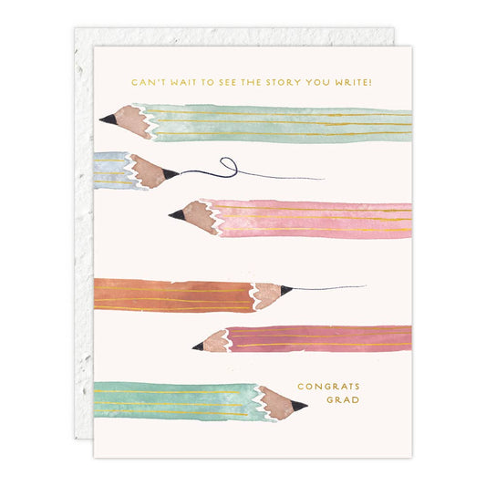 Pencils Graduation Card