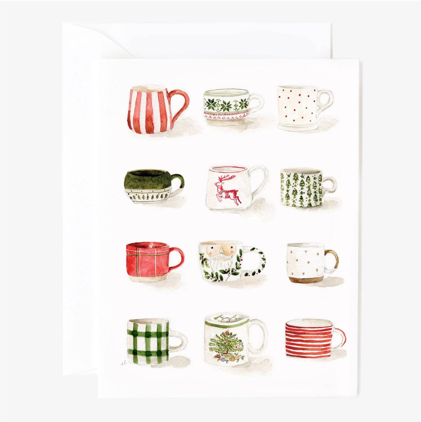 Christmas Mugs notecards