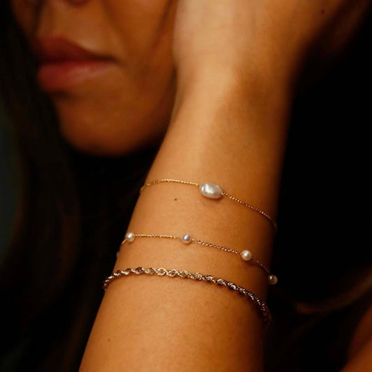 Pearl Elle 14kt Gold Bracelet