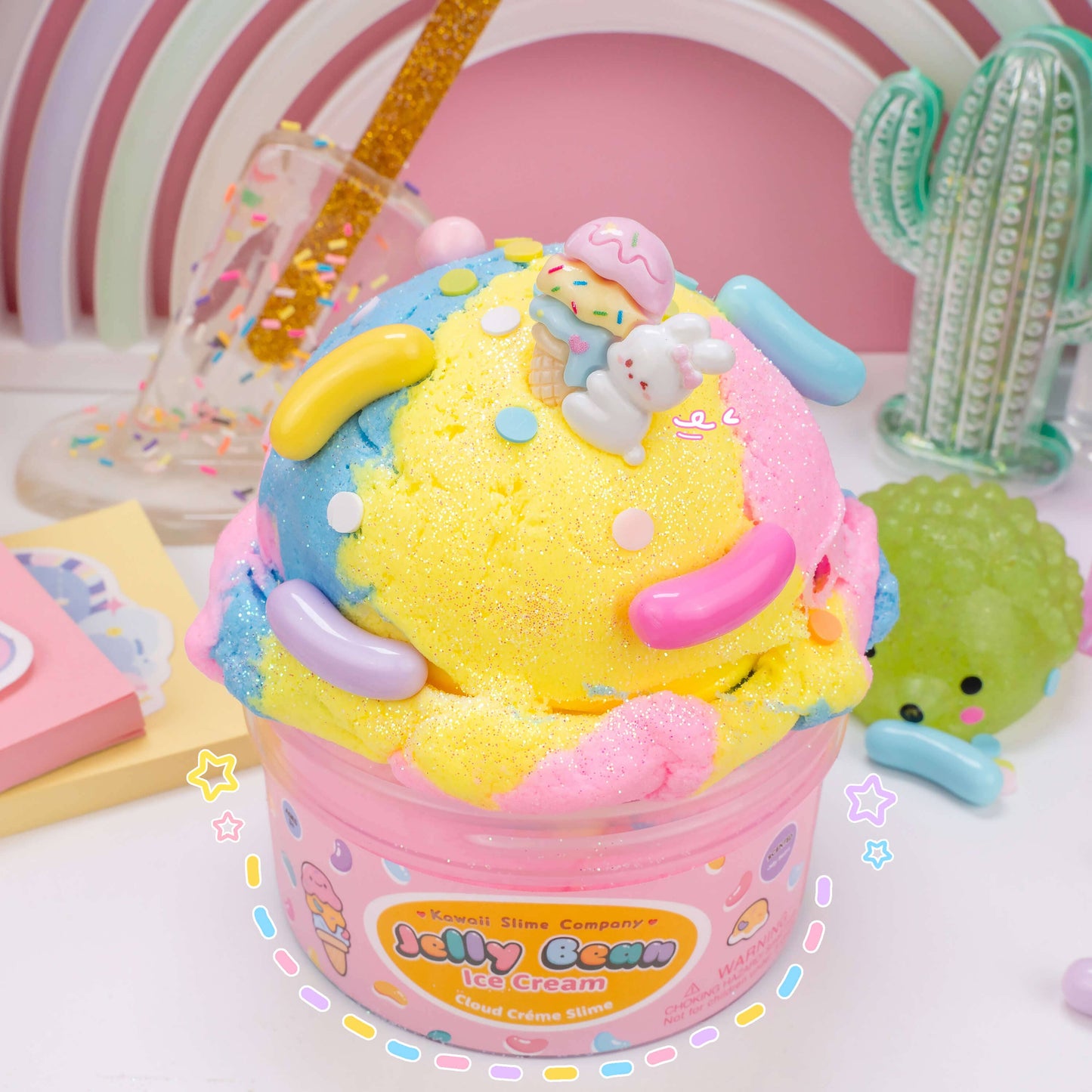 Jelly Bean Ice Cream Cloud Signature Dome™ Slime