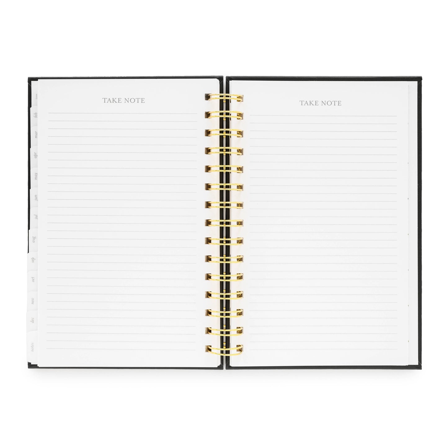 2025 Black Small Spiral Planner