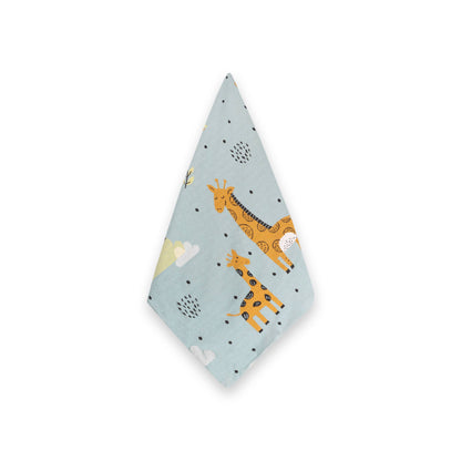 Giraffe Safari Organic Sherpa Jacquard Knit Baby Blanket