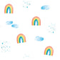 Rainbow Sky Lulujo Cotton Swaddle