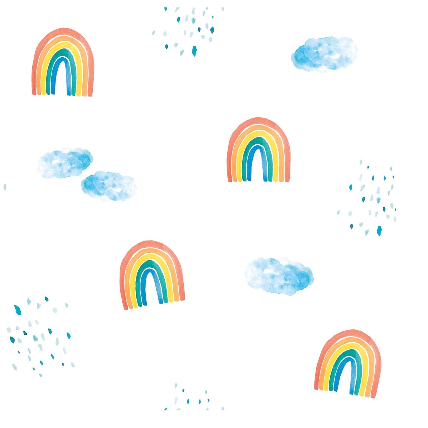 Rainbow Sky Lulujo Cotton Swaddle