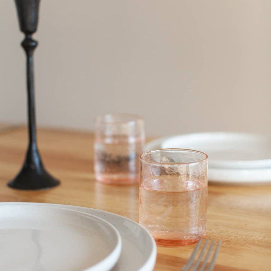 Handblown Hammered Glasses
